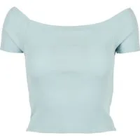 URBAN CLASSICS T-Shirt Urban Classics Damen Ladies Off Shoulder Rib Tee (1-tlg)