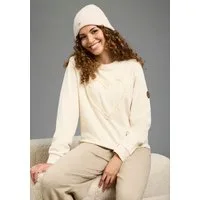 KangaROOS Sweatshirt mit Bordüre und Schmuckelement als Applikationen, Loose Fit