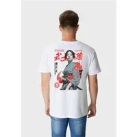 Oldskull T-Shirt Asian Blossom Warrior Graphic mit fernöstlichem Motivprint