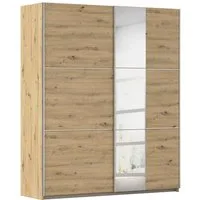 OTTO home Kleiderschrank Mehrzweckschrank Aktenschrank Möbel Mietswohnung TOPSELLER ASTANA (3 Ausstattungen BASIC/CLASSIC/PREMIUM (inkl. SOFT-CLOSE-FUNKTION) mit 3 Spiegelelementen, Metallgriffleisten alufarbig MADE IN GERMANY