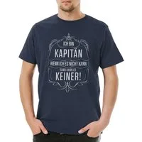 Urban Backwoods Print-Shirt Ich Bin Kapitän Herren T-Shirt Seefahrt Arbeit Beruf Meer Fischer Job (1-tlg) Marine Captain Schiff Boot