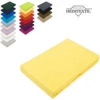 EXKLUSIV HEIMTEXTIL Spannbettlaken Marke Jersey Spannbettlaken Spannbetttuch Bettlaken Rundumgummizug, Jersey, Gummizug: rundum, (1 Stück), mit Rundumgummizug