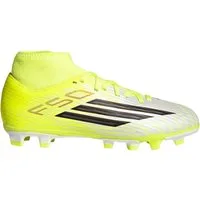 adidas Performance F50 CLUB MID FG/MG J TESOYE/CBLACK/LUCRED Fußballschuh