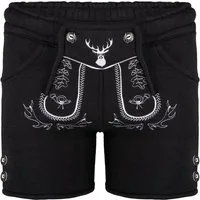 PAULGOS Trachtenhose Kinder Jogginghose Design Kurz Sweathose Bermuda Shorts JOK-KK2