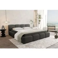 99rooms Polsterbett Livia (Schlafzimmerbett, Polsterbett), 120–200x200 cm, Velours VINCI, mit Lattenrost & Bettkasten