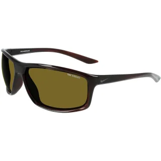 Nike - "Adrenaline" Rechteck-Sonnenbrille für Herren/Damen Unisex (Braun/Terrain grün)