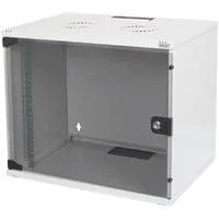 483-mm-Wandschrank, 7 HE, IT-Schrank grau, 7 Höheneinheiten