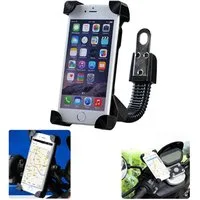 Bolwins Handy-Halterung A43C Fahrrad Handyhalterung Motorrad Halterung für 3,5-7" Smartphone, (bis 7 Zoll, Packung, 1-tlg., Handyhalterung zur Lenkstangenmontage, geeignet für Smartphones von 3,5 bis 7 Zoll)