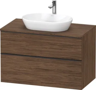 Duravit D-Neo Konsolenwaschtischunterbau wandhängend Nussbaum dunkel Matt 1000x550x664 mm - DE49680B DE49680BD210000