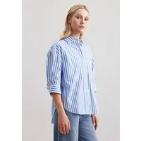 seidensticker Longbluse Schwarze Rose 1/2 Kragen Streifen