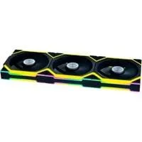 UNI FAN SL120 Wireless, Gehäuselüfter schwarz, 3er-Pack inkl. Controller, 120 mm