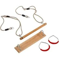 Gartenwelt Riegelsberger Turnring Multifunktions 3 in 1 Turngeräte-Set Turnringe Schaukel Trapez