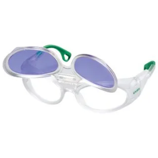 uvex Vollrand Schutzbrille RX cd 5505 flip-up Didymium plan PC SET transparent, kristall transparent - 6109247