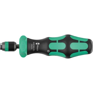 Wera 838 RA-R L Bits-Handhalter mit Ratschenfunktion, 1/4", 1/4" x 140 mm - 05051494001