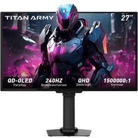 TITAN ARMY G2785S 16:9 QD-OLED QHD 240Hz Gaming-Monitor (2560 × 1440 px, 0.03 ms Reaktionszeit, 240 Hz, QD-OLED)