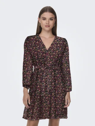 ONLY - ONLCERA LIFE 3/4 SHORT DRESS WVN NOOS Black - Gr. - S