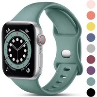 Widmann-Shop Smartwatch-Armband Apple Watch Silikon Armband Series 6 7 8 9 10 Ultra SE 38-49mm