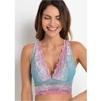 bonprix Bustier mit zarter Spitze im Farbverlauf, aus Polyamid und Elasthan