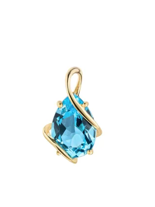 Fascination by Ellen K. Anhänger 375/- Gelbgold glanz Blautopas