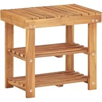 vidaXL Schuhregal Schuhregal 50×32×45 cm Massivholz, 1-tlg.
