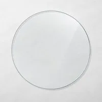 LebensWohnArt Tischplatte Glasplatte TERRY 60cm Rund 6mm Gehärtetes Glas