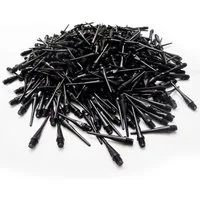 Kings Dart Softdarts Dartspitzen 2BA, Schwarz, Sehr elastisch und formstabil