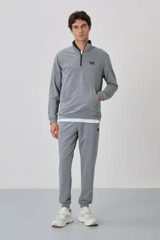 Herren Sweatshirt-Set mit Reißverschluss und Hose