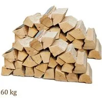 Flameup Kaminholz Brennholz Kaminholz Holz 60kg Ofen Kamin Kaminofen Grill Buche 25 cm, 60 kg