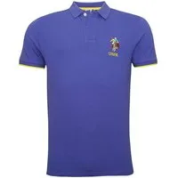 U.S. Polo Assn. Poloshirt Poloshirt Kurzarmshirt bunter Poloreiter (1-tlg., 1)