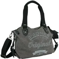 J JONES JENNIFER JONES Schultertasche Damen Canvas Umhängetasche, Handtasche vintage look, casual