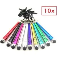 SpionProfi Eingabestift 10x Touchstift Touchpen Handy Tablet Smartphone Universal geeignet (10-St., 10er Set) Klein, handlich und ideal für präzises Tippen auf Touchscreen-Geräten
