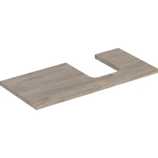 Geberit ONE Waschtisch-Platte, Ausschnitt rechts, für Aufsatzwaschtisch Schalenform 505314006