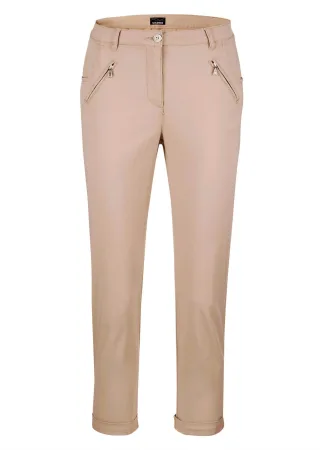 GOLDNER 7/8-Hose "Kurzgröße Lässige Chinohose mit Peach-Finish"