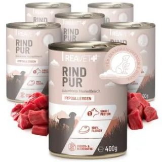 REAVET Hundenassfutter - Rind PUR