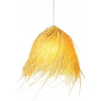 Marrakesch Orient & Mediterran Interior Pendelleuchte Boho Pendelleuchte Oaxaca handgefertigt aus Palmenblatt in Natur 35 cm, Handarbeit