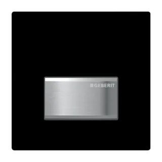 Geberit Urinalsteuerung Typ 50 116016DW5 schwarz-verchromt gebürstet, pneumatisch