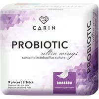 CARIN Inkontinenz-Einlage Carin ProBiotic, 36-St., 4er Packung (36 Einlagen), Damen-Hygiene bei Vaginalentzündungen