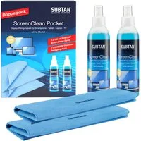 SUBTAN Reinigungs-Set ScreenClean Pocket Doppelpack, (1-St)
