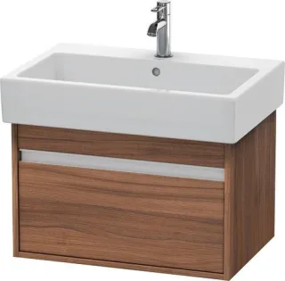 Duravit Ketho Waschtischunterbau wandhängend Nussbaum Matt 650x440x410 mm - KT668407979 KT668407979