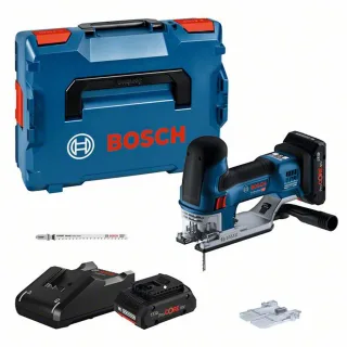 Bosch Akku-Stichsäge GST 18V-155 SC, 2 Akku Akku ProCORE18V 4.0Ah, Ladg. u. L-BOXX - 06015B0002