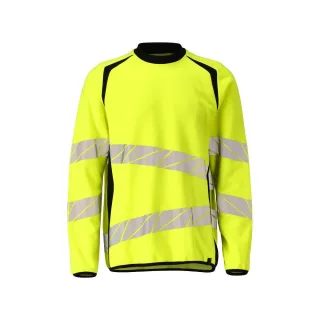 MASCOT Herren Sweatshirt ACCELERATE SAFE Hi-vis Gelb / Schwarz 4XL - 19084-781-1709-4XL