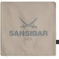 Sansibar Sylt Kissenhülle Kissenbezug Sansibar Sylt Kissenhülle, Sansibar Logo Druck, 45x45 cm, mit Logo-Schriftzug, mit verdecktem Reißverschluss