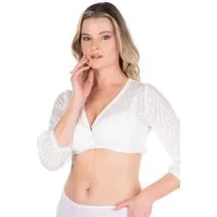Madame Marie Dirndlbluse Dirndlbluse - SOLINDRA - offwhite, taupe