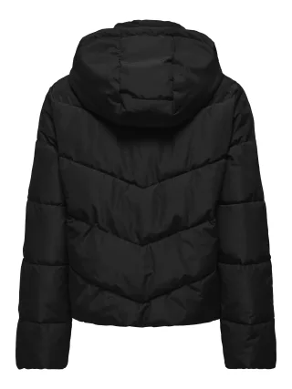 ONLY - ONLCLAIR PUFFER HOOD JACKET CC OTW Black - Gr. - M