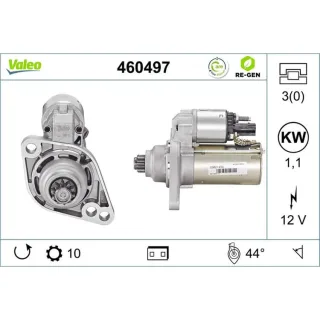 Valeo Starter 1,1 kW Audi Seat Skoda VW 460497