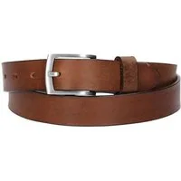 Leder Bazlen Ledergürtel 30mm in Cognac mit Schließe in Silber (LB1161B30-660, 1-St) sehr weiches Vollrindleder