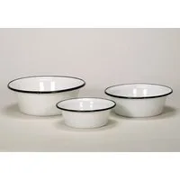 Krüger Schüssel, Emaille, (Set, 3-tlg)