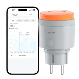 SONOFF S61STPF-PM-O Outdoor (Type F) Matter Over WiFi Smart Plug Energy Cost Monitoring Overload Overcharge Protection S