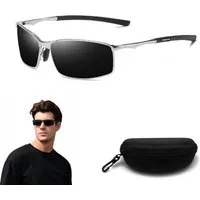 MOPUEA Sonnenbrille Sonnenbrille Runde Ovale Für Damen Und Herren (für Angeln, Outdoor-Sportarten, Fahren, Radfahren, 1-St., verbessert die Sicht) Sonnenbrille Herren Sport Metallrahmen Blendungsreduzierung