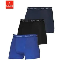 Calvin Klein Underwear Trunk CK TRUNK 3 PACK (3-St) in blautönen mit Logo-Elastikbund